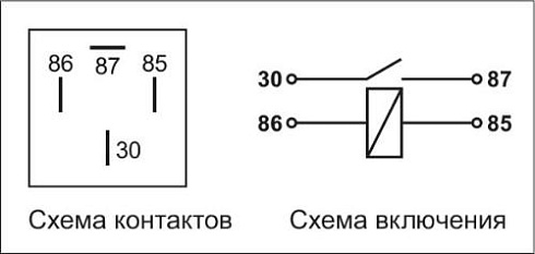 409.3787-01 24В 20А 4-х контактное