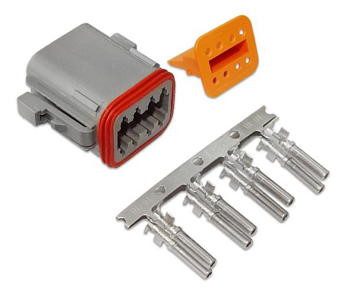 Разъем герметичный гнездовой РГД8-02