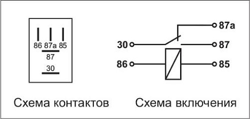 384.3787-10 12В 35/25А 5-ти контактное